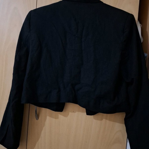 Short Black Linen Jacket Calliopi New