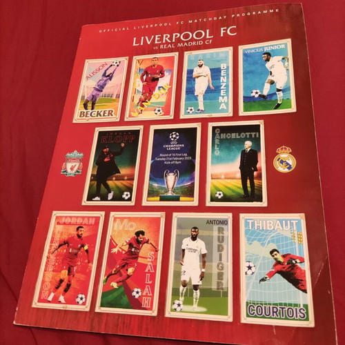Liverpool FC vs Real Madrid Official Champions League Matchday Programme 2022-23