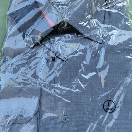 Men's dress shirts new, size L, gray and blue, set of 2