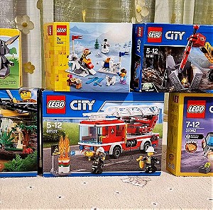 6 Lego Sets πλήρη με τις οδηγίες τους και τα κουτιά τους