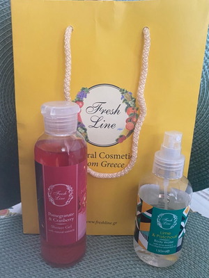 Fresh Line αφρόλουτρο Pomegranate & Cranberry και Body Water Lime & Patchouli καινούργια