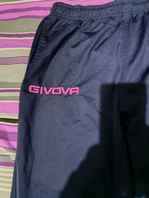 Givova tracksuit medium used, blue with leg zippers