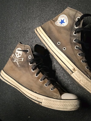 Converse Vintage All-star Jackass 2 μεταχειρισμένα, μέγεθος 44, μαύρο και γκρι