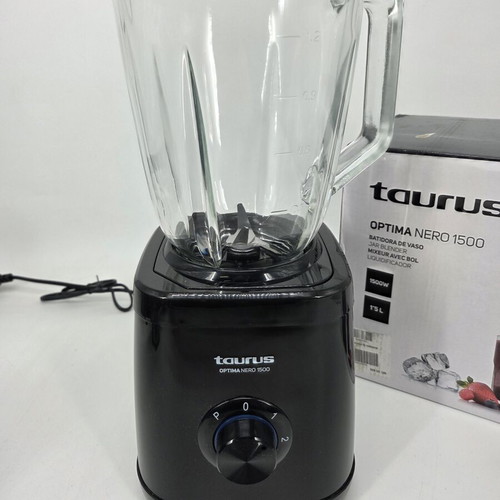 Taurus Optima Nero 1500 Blender new, 1500 W, glass jar 1.5 L