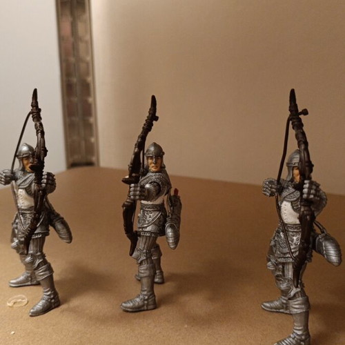 Archers figures used, set of 6 identical miniatures