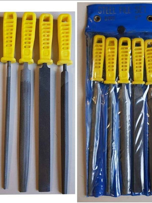 Set of 5 new 20cm files with handles
