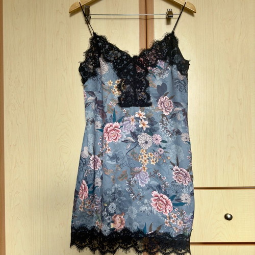 Stradivarius Floral Lingerie Style Dress like new, size M