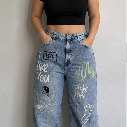 Bershka Denim Jogger Jeans like new, size XL