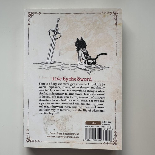 Reincarnated as Sword Vol.1 manga like new, English