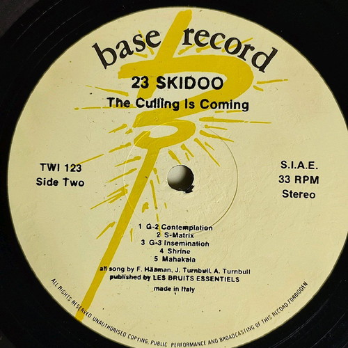 23 Skidoo The Culling Is Coming vinyl like new