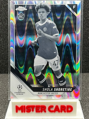 Κάρτα Topps Chrome UCC Shola Shoretire RC 2021-22 Manchester United σαν καινούργια
