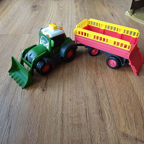 Animal farm toy used with sounds and vehicles