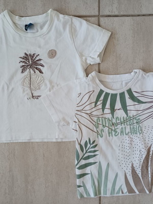 Cotton T-shirts for boy 98cm, like new, set of 2 for 3 years old
