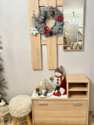 Shoe Rack Set with Mirror like new, 2 pieces Sonoma melamine