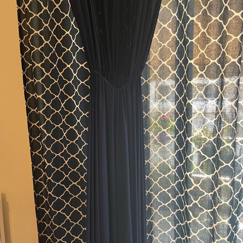 Nash blue dress like new with open back and belt size M