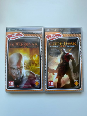 PSP God of War Chains of Olympus and Ghost of Sparta like new