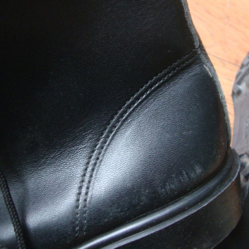 Leather navy boots authentic, new, size 42, 1990s