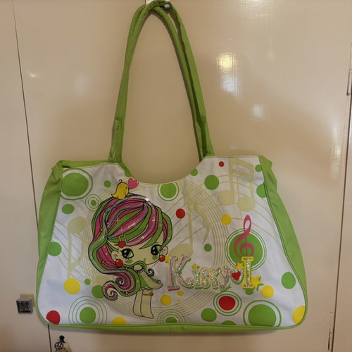 Large beach bag like new, colorful, shoulder type with inner pocket