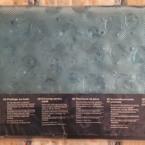 Bath Mat embossed 88x38 cm new in packaging