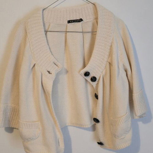 Extre Short Cardigan beige like new, size S