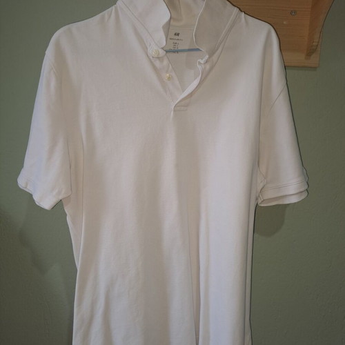 Polo shirt H&M used, size L, white