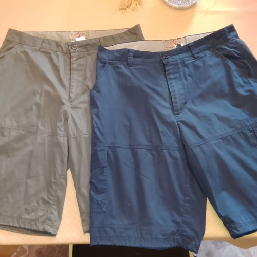 Men's casual bermuda shorts used, size L, multicolor