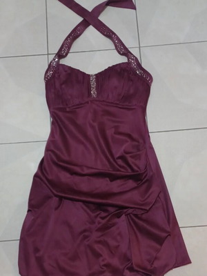 Φόρεμα σατέν ματζέντα εξώπλατο Gianni Rodini σαν καινούργιο, μέγεθος S/M