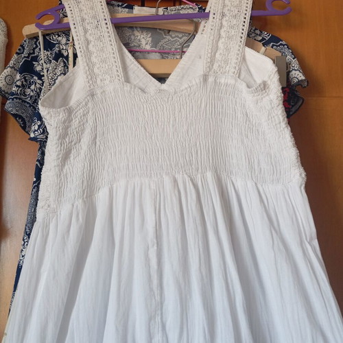 Women's dress made of Indian cotton