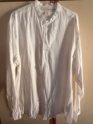 H&M L.O.G.G White Shirt XL with Grandad Collar like new