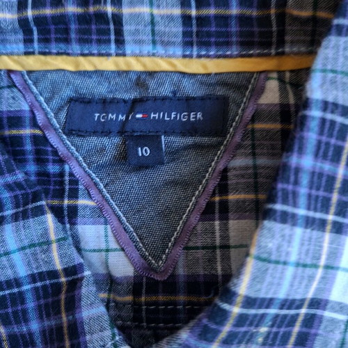 Tommy Hilfiger shirt for 10 years old, like new, cotton flannel