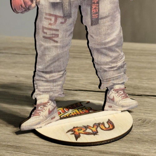 Street Fighter Ryu wooden standee custom streetwear design, new