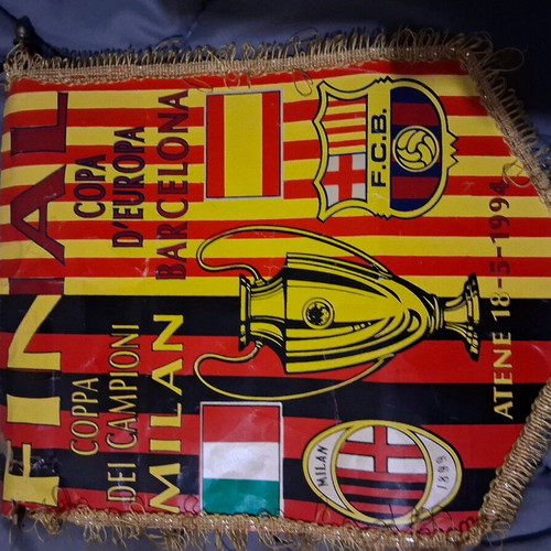 Champions League 94 Final Banner Milan - Barcelona used