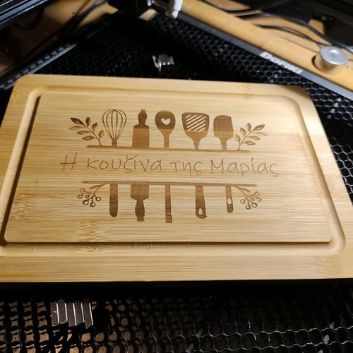 Personalized wooden cutting board new bamboo