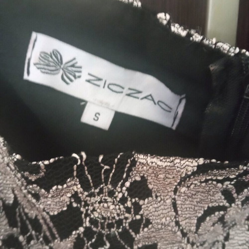 Zic Zac dress like new with lace, black and gold