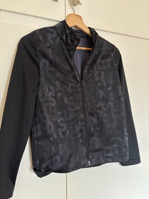 Decathlon basic Gym jacket like new for 10 years old black and gray
