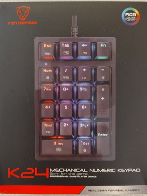 Motospeed K-24 Mechanical Numeric Keypad new, USB, RGB lighting