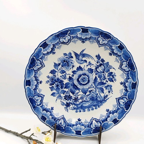 DELFT hand-painted plate from 1954 used, antique