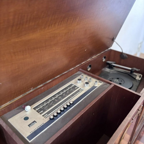 Radio and record player furniture used