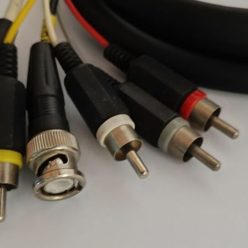 Scart cable to BNC and RCA connectors new