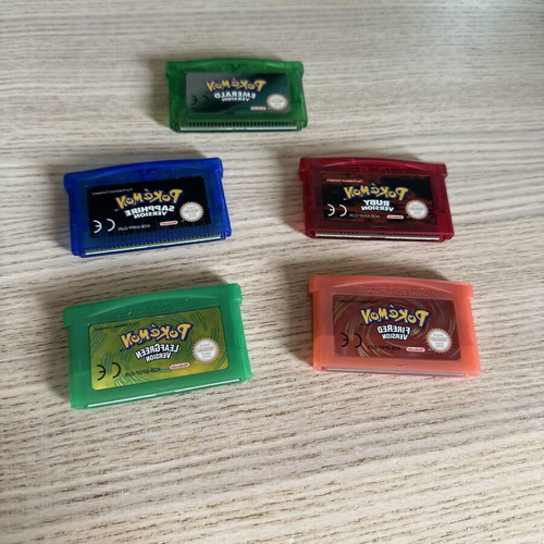 Pokemon Game Boy Advance cartridges like new, set of 5