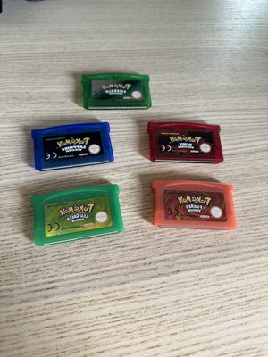 Pokemon Game Boy Advance κασέτες σαν καινούργιο, πακέτο 5