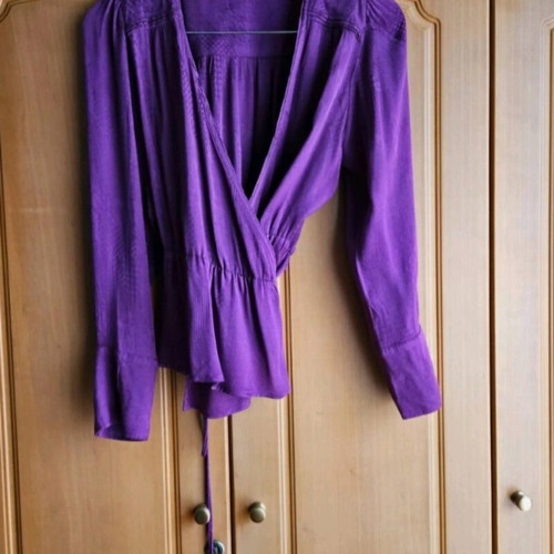 Suncoo purple wrap top like new, size XS