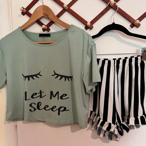 Shein pajamas used, summer set, size XS, multicolor