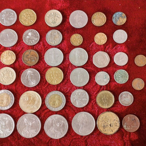 Collection of 38 International & Greek Coins, pack