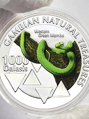 1000 Dalasis Gambia commemorative coin new