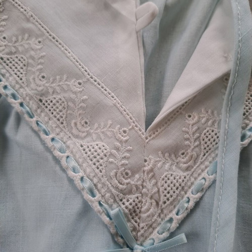 Maxi cotton nightgown like new, size L, blue