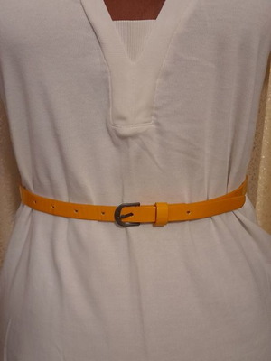 Yellow belt used, size 81 cm × 1.5 cm