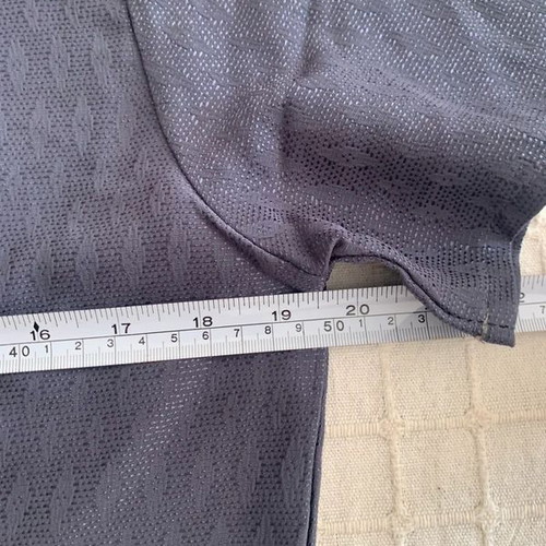 Shirt M used, blue and gray with shoulder pads