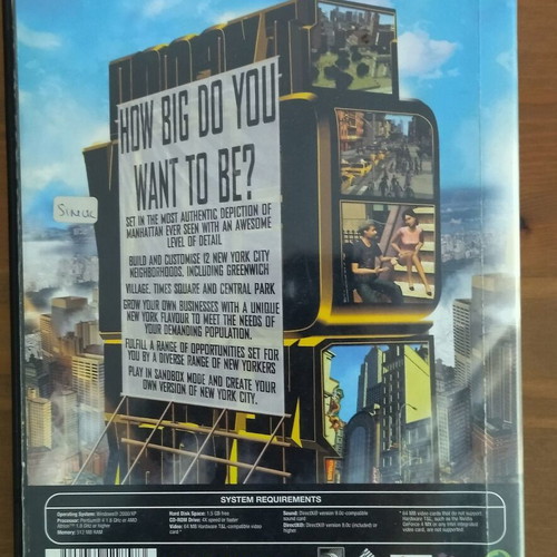Tycoon City New York PC game used, in good condition