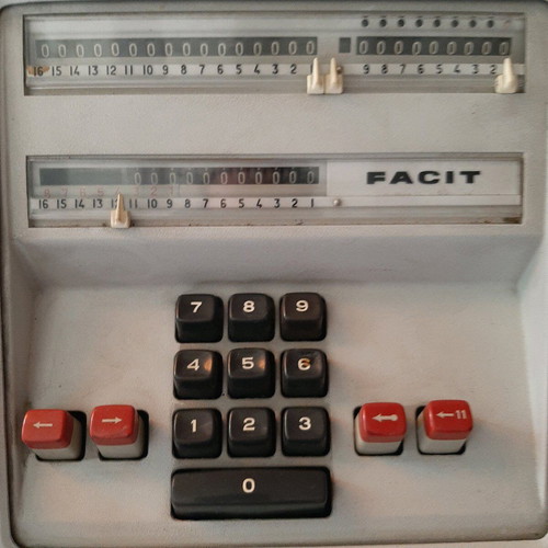 Facit calculator like new from the 1960s